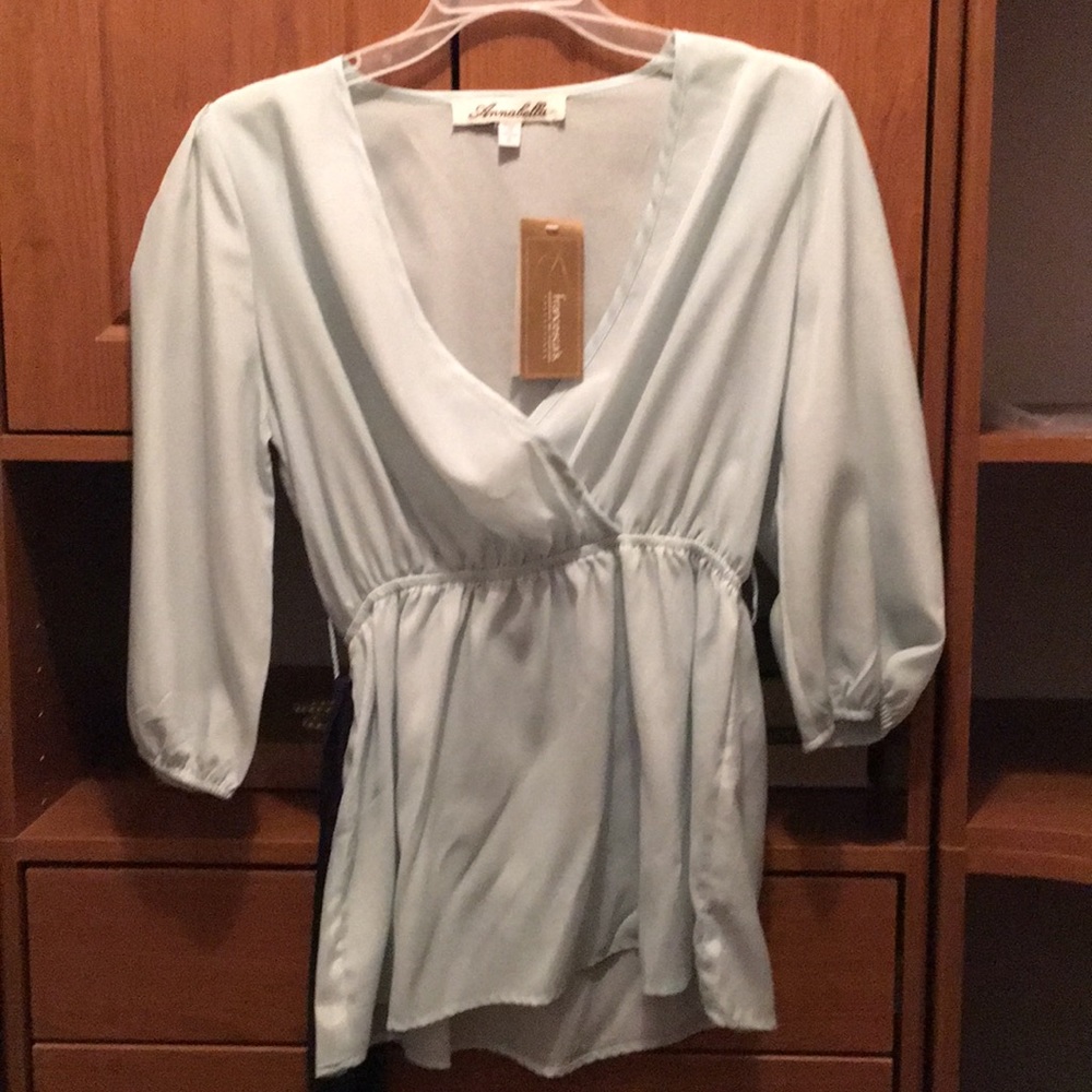 Faux Wrap Blouse